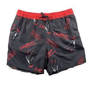 Hot Topic A Nightmare On Elm Street Glove Swim Trunks Freddy Krueger Medium G202
